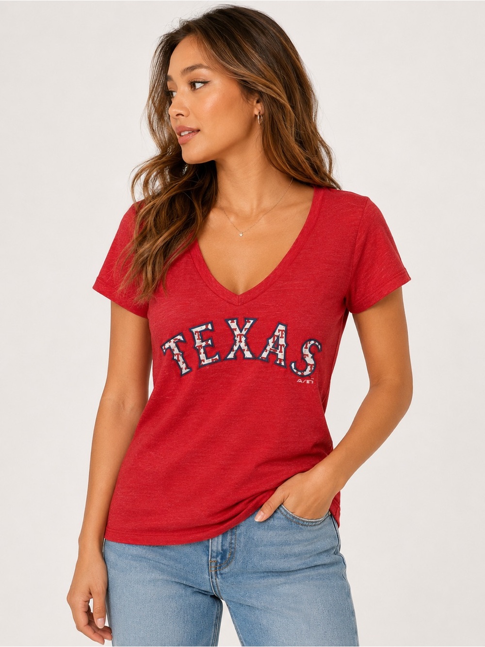 Texas Rangers MLB Women's Tee - Red